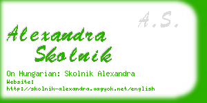 alexandra skolnik business card